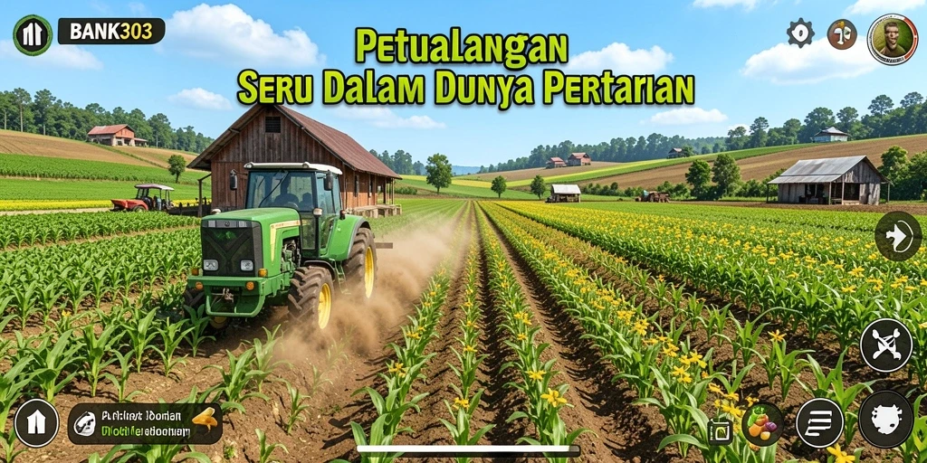 Tampilan gameplay BANK303 yang menarik di dunia pertanian.