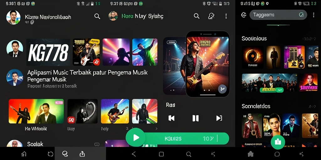 Tampilan gameplay KG778 yang menarik sambil bermain musik.