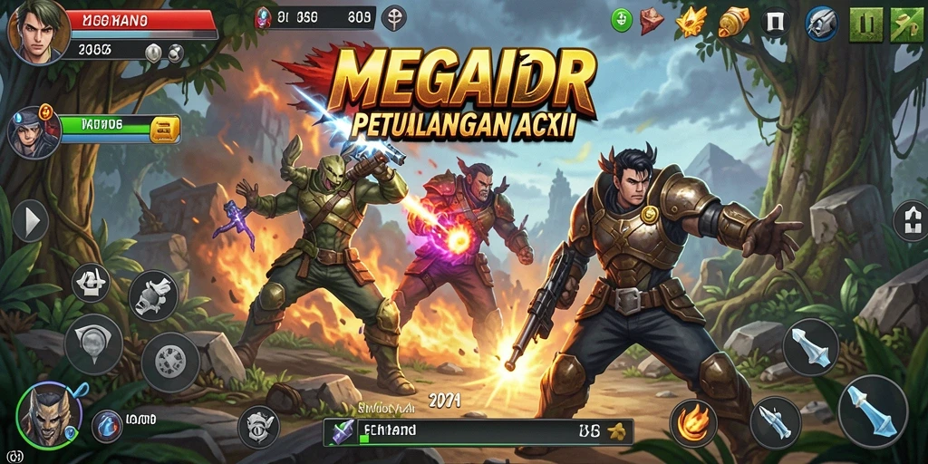 Tampilan gameplay seru dari MEGAIDR yang memukau.