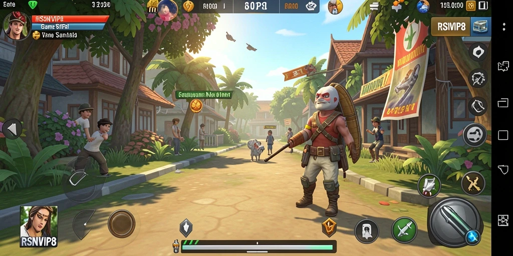Tampilan gameplay RSNVIP8 yang seru dan menarik.