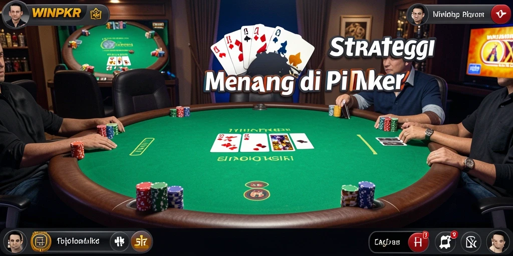 Tampilan gameplay menarik dari WINPKR yang menggugah adrenalin.